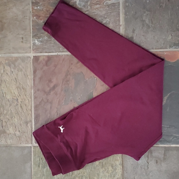 PINK Victoria's Secret Pants - Victoria's Secret pink Maroon Leggings